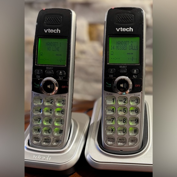 VTech CS6719-2 DECT 6.0 2-Handset Cordless Phone & Bases #VTechCordlessPhones - Picture 2 of 4